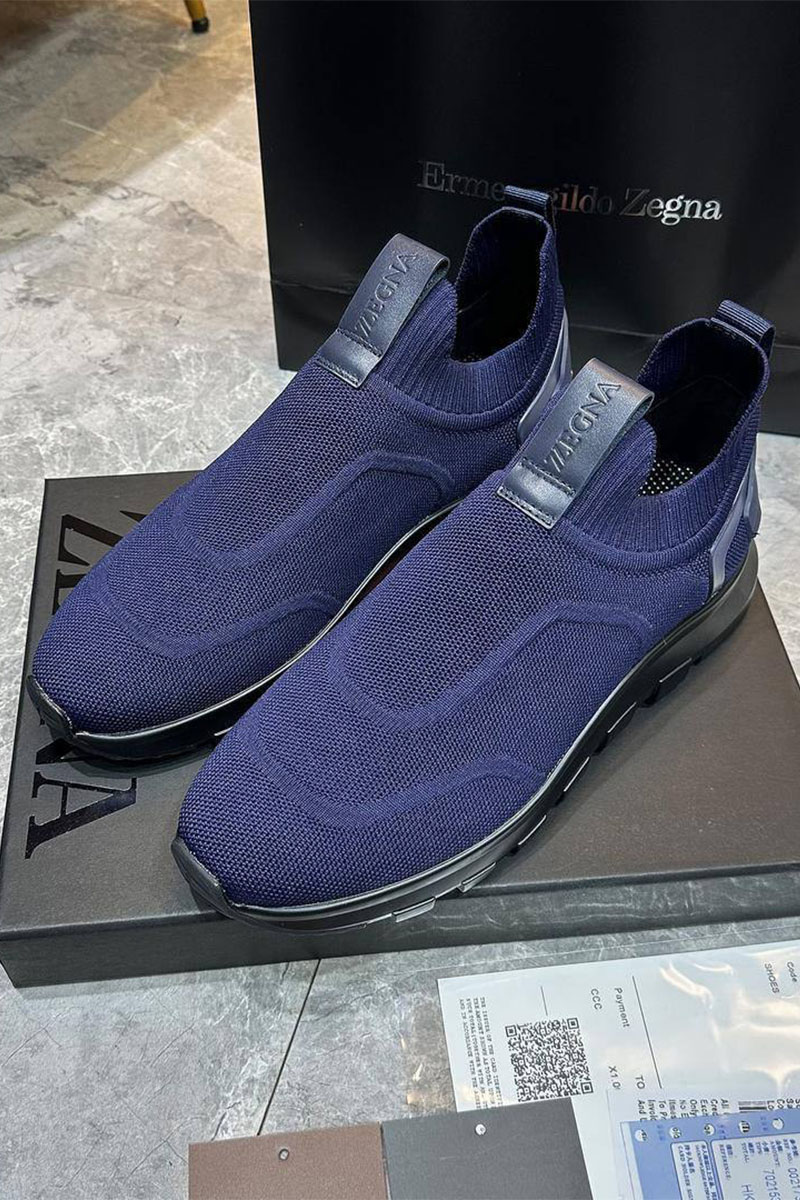 Zegna Мужские текстильные кроссовки