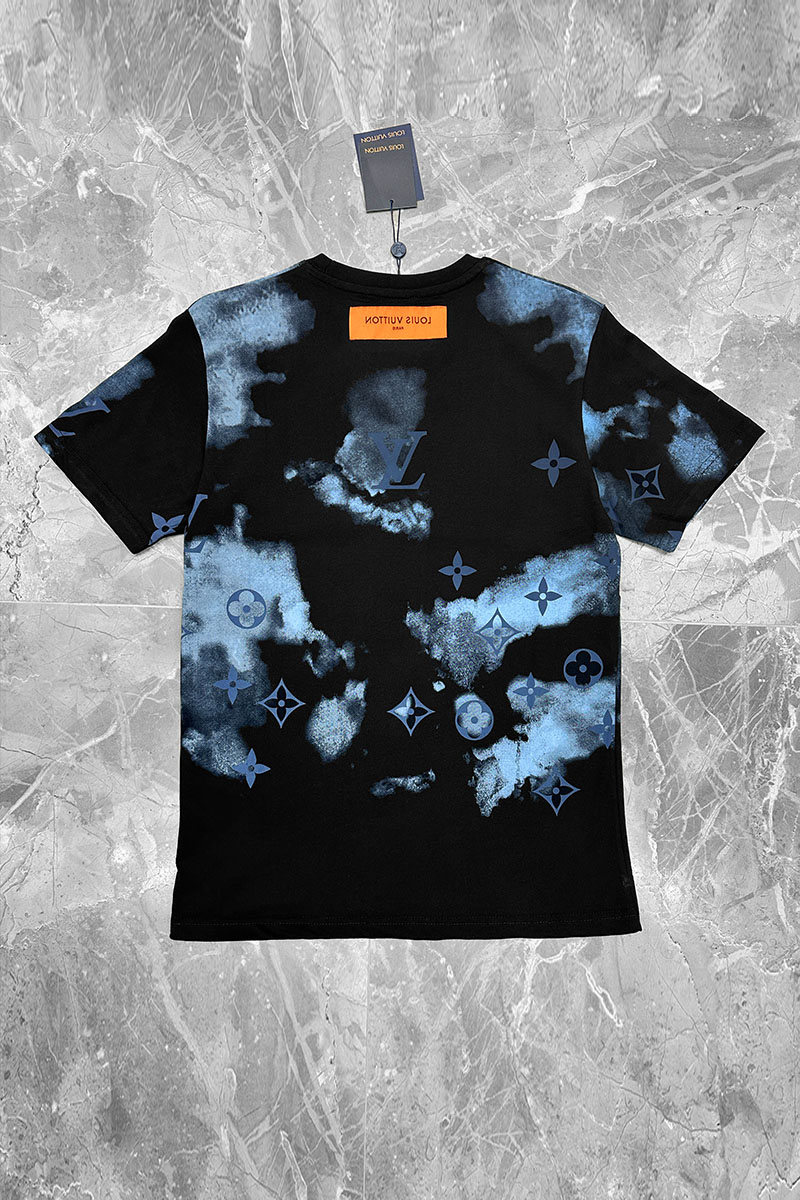 Lоuis Vuittоn Мужская футболка Monogram tie-dye - Black