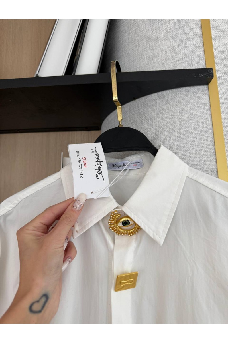 Schiaparelli Женская хлопковая рубашка Premium - White