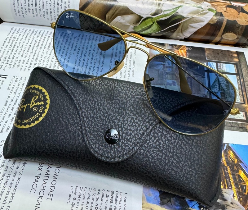 Ray-Ban Солнцезащитные очки Aviator Large Metal - Blue