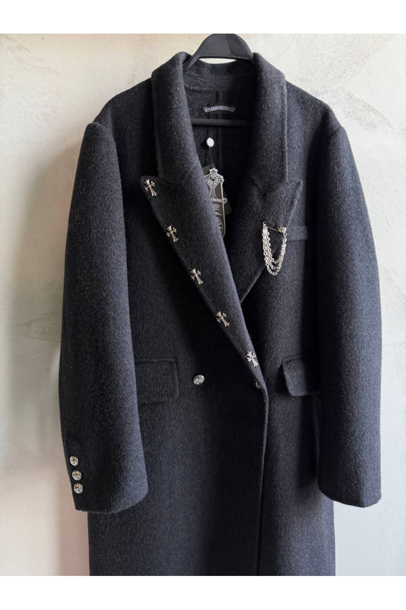 Chrome Hearts Женское шерстяное пальто premium