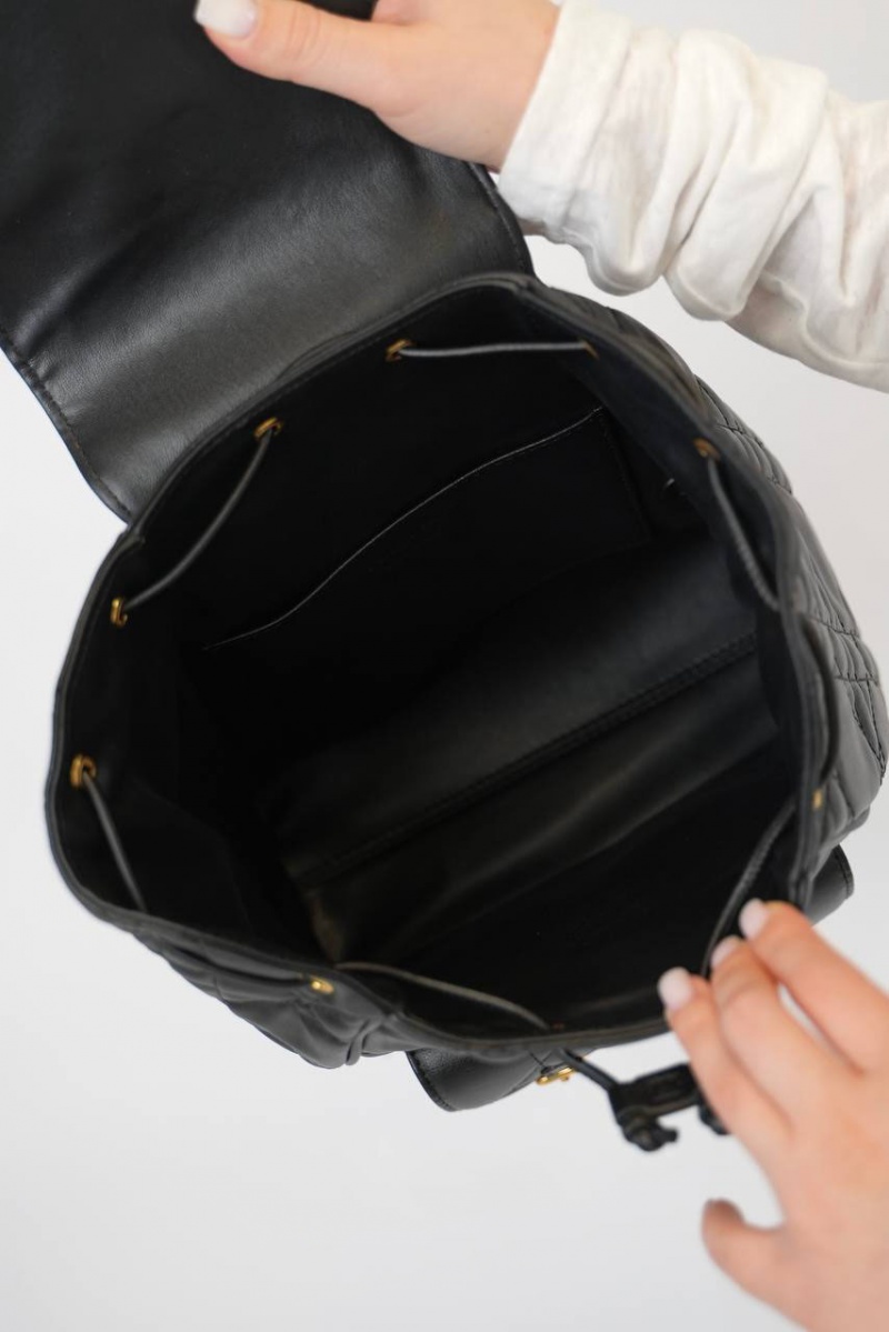 Dior Кожаный рюкзак Caro 26x25 см - Black
