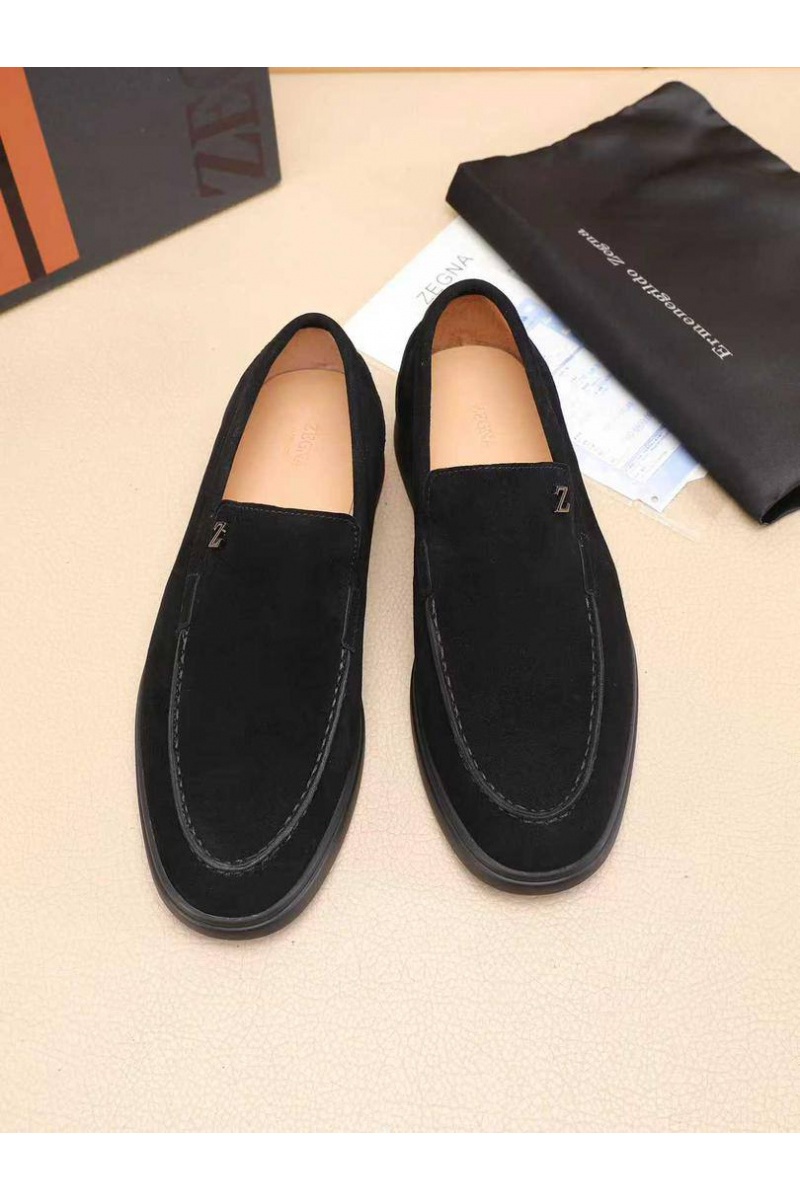 Zegna Мужские замшевые лоферы