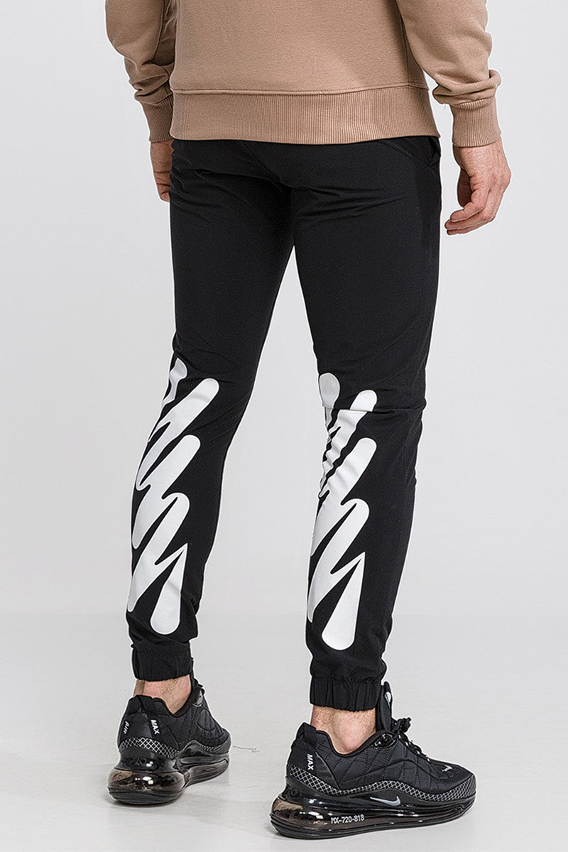 Off-White Мужские чёрные джоггеры logo-print