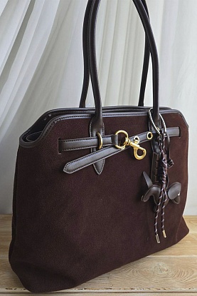 Замшевая сумка 43x30 см