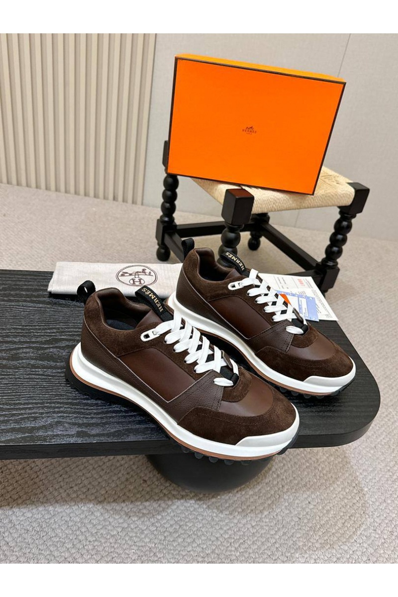 Hermes Мужские кроссовки Leader - Brown