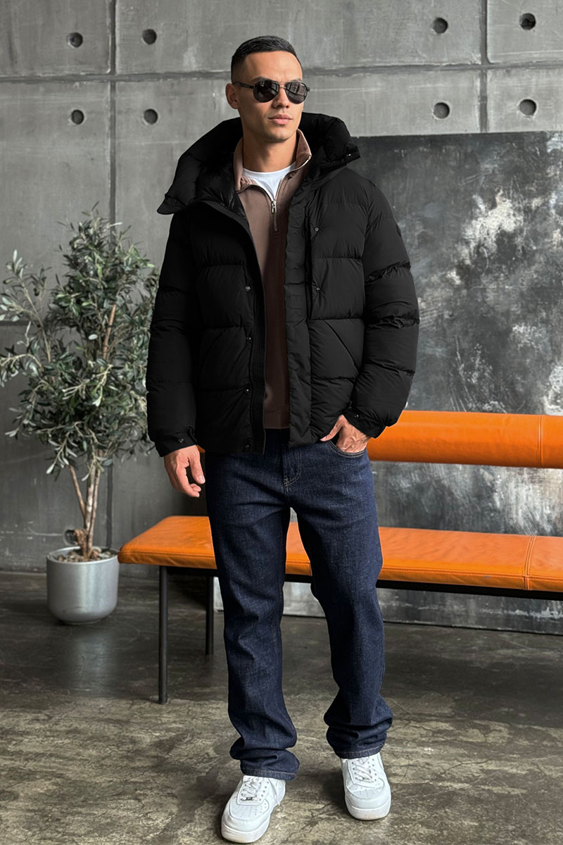 Moncler Мужской пуховик Madeira - Black 