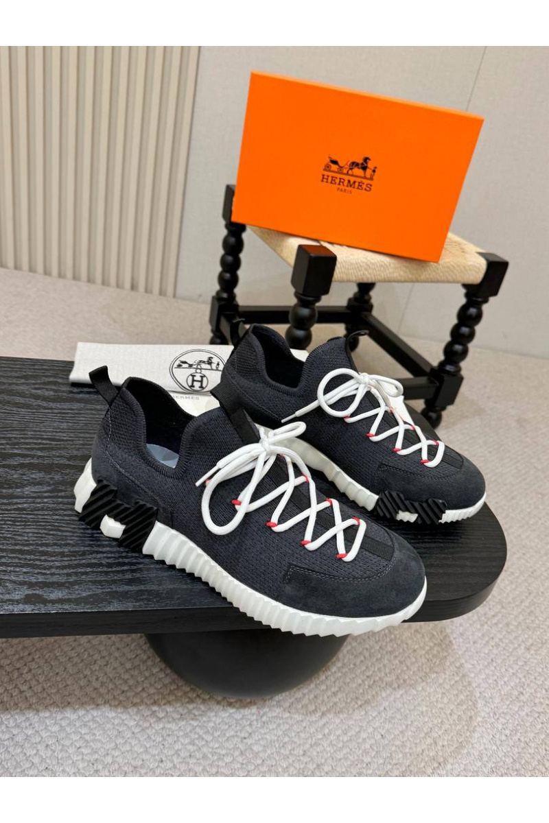 Hermes Текстильные кроссовки lift slip-on