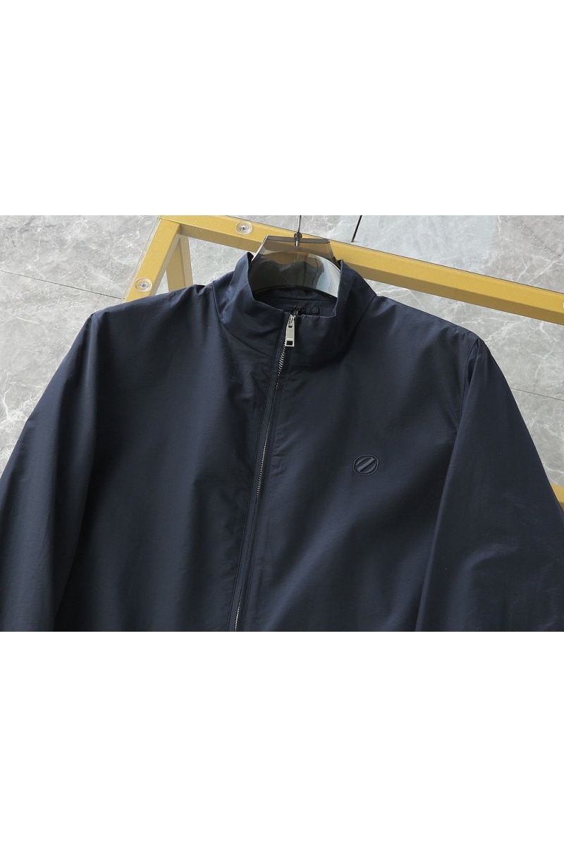 Zegna Мужская тёмно-синяя ветровка 