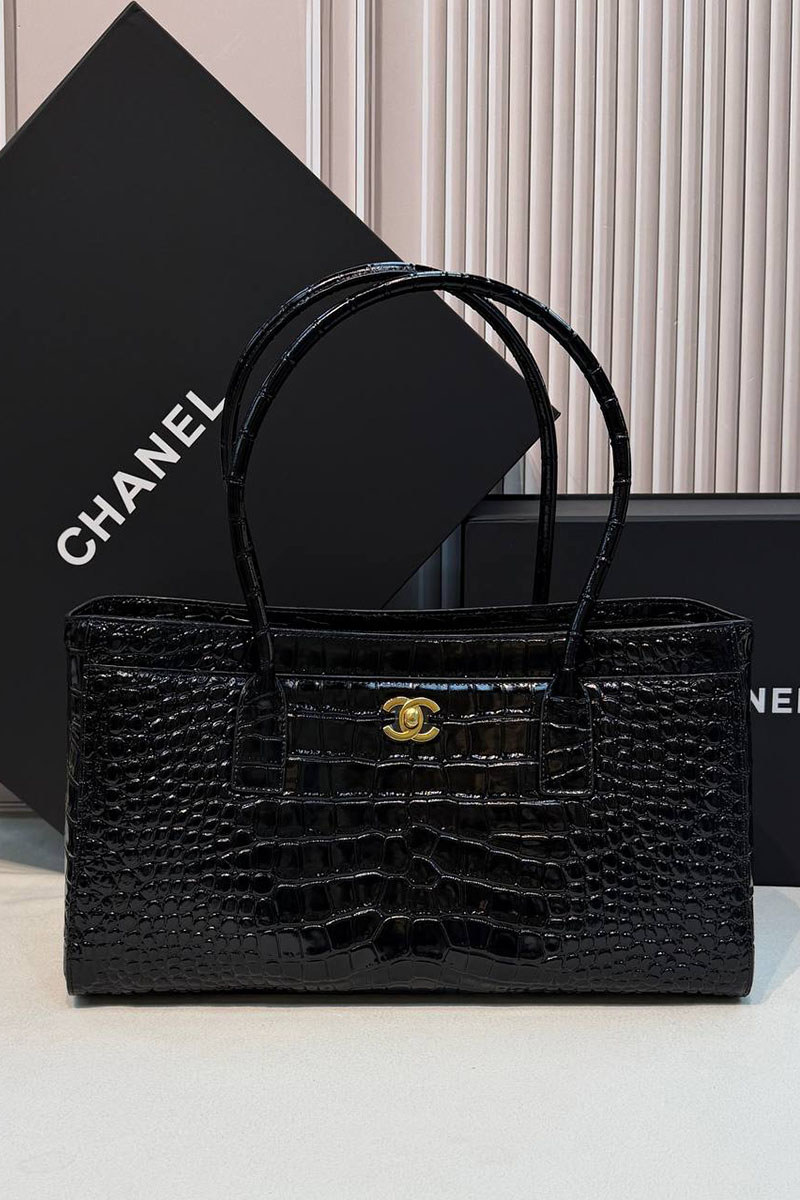 Chаnеl Кожаная сумка Shopping Tote premium 35x19x12 см