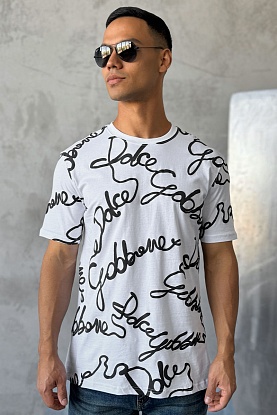 Мужская белая футболка