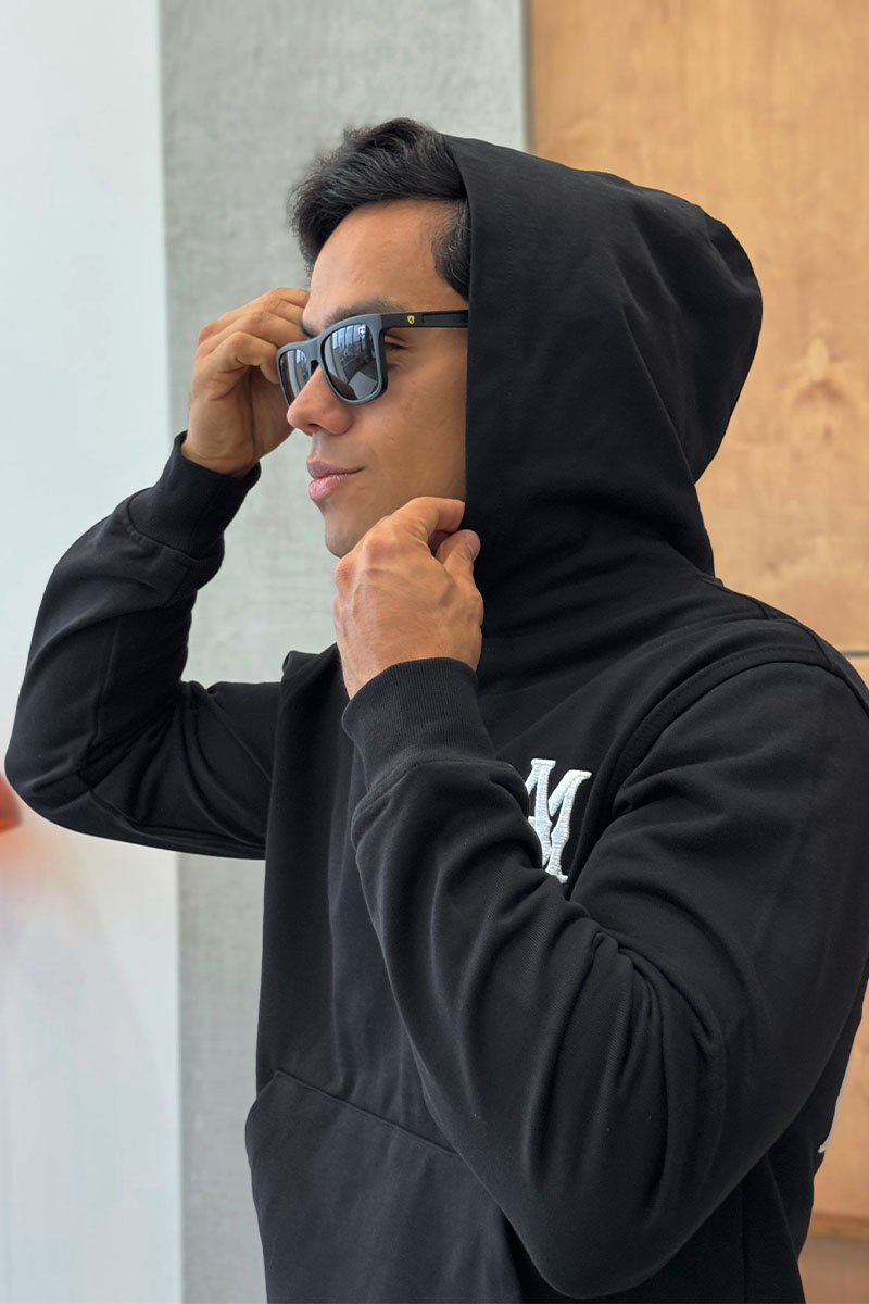 Amiri Мужское чёрное худи M.A. Core embroidered-logo