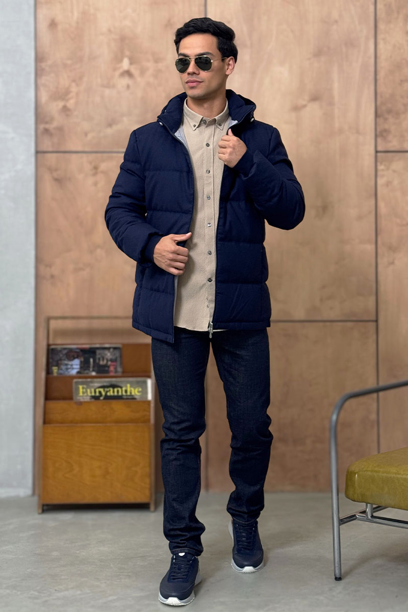 Brunеllо Сuсinеlli Мужской пуховик Premium - Navy