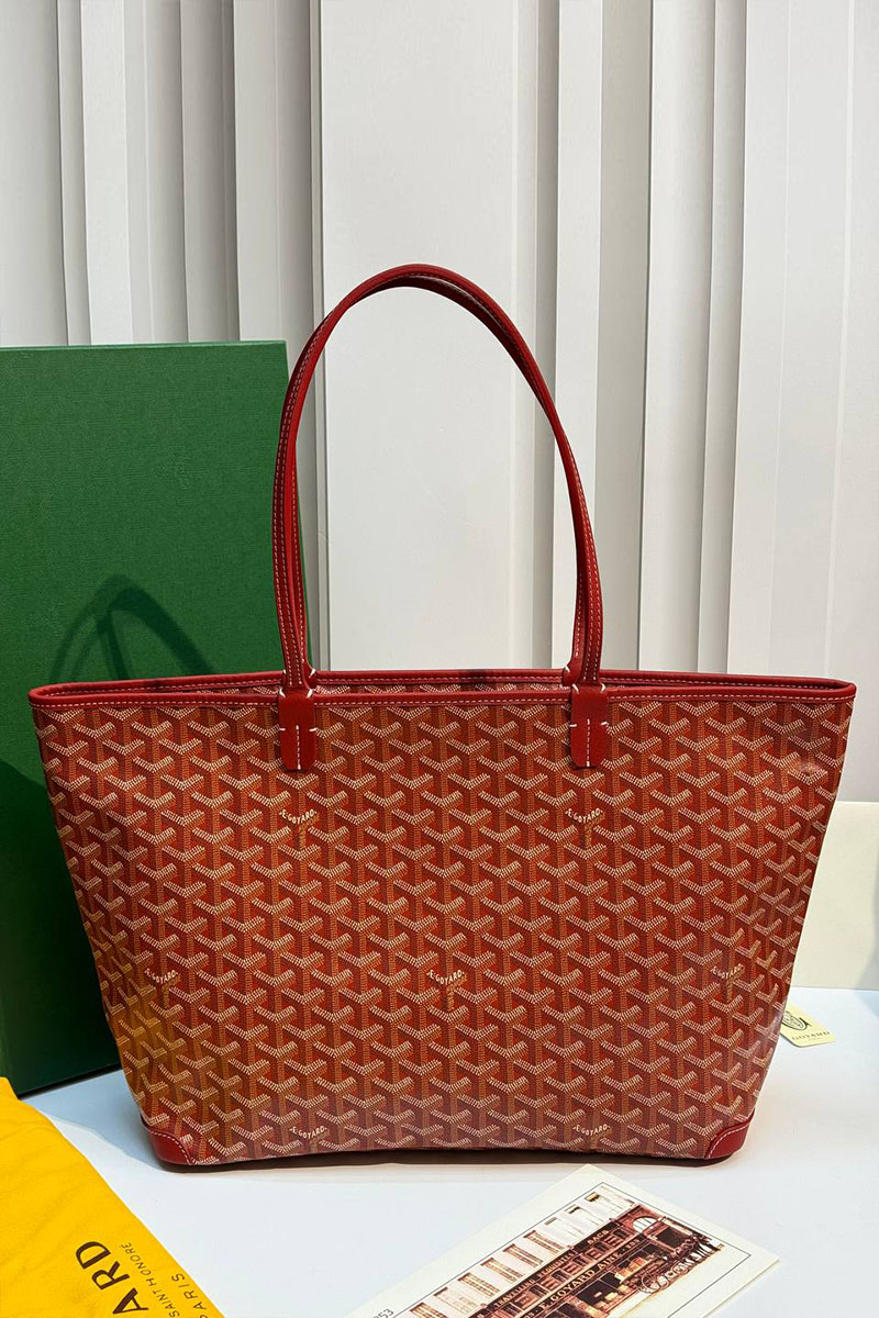 Designer Clothing Кожаная сумка Goyard Artois premium 31x24x15 см