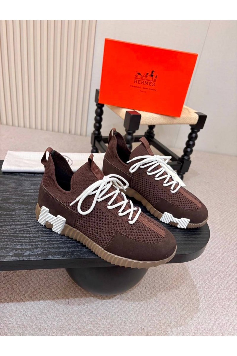 Hermes Текстильные кроссовки lift slip-on