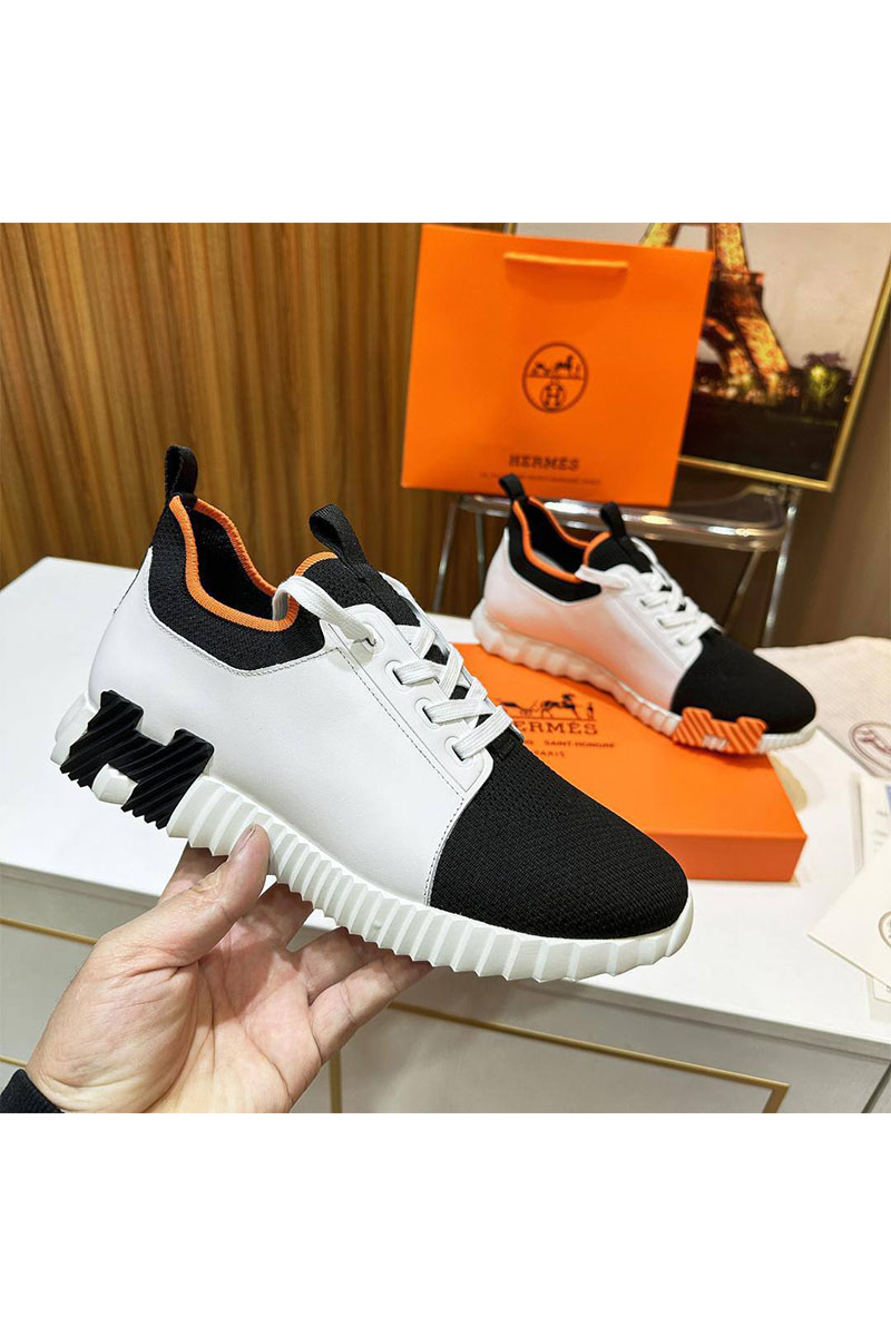 Hermes Мужские кроссовки Depart - Black / White