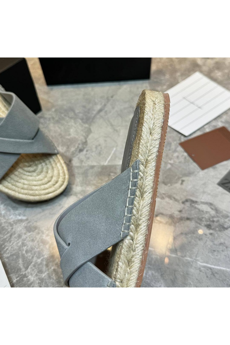 Zegna Мужские шлёпанцы suede - Blue