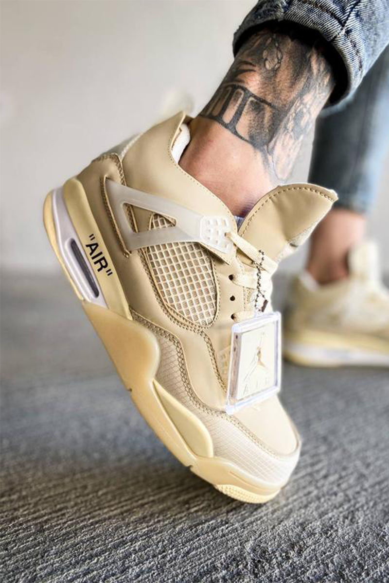 Nike Кроссовки AJ4 Retro x Off-White "Sail"