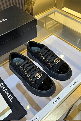 Женские комбинированные кроссовки Premium - Black