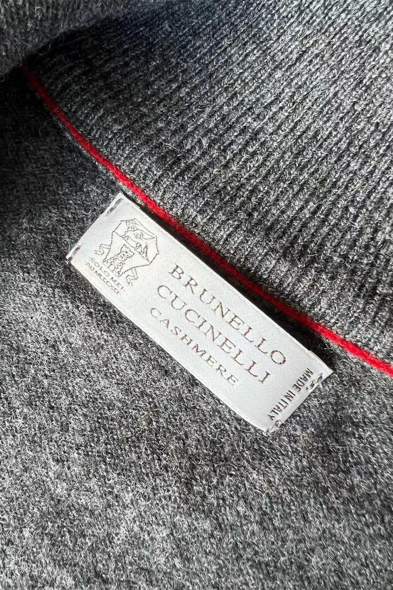 Brunеllо Сuсinеlli Кашемировый свитер Premium - Dark Grey