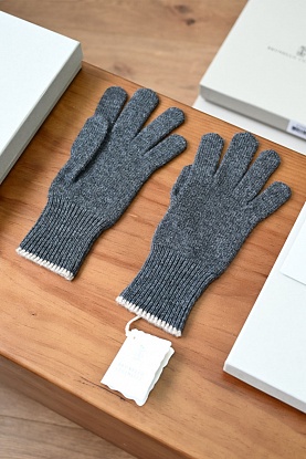 Кашемировые перчатки  premium - Dark Grey