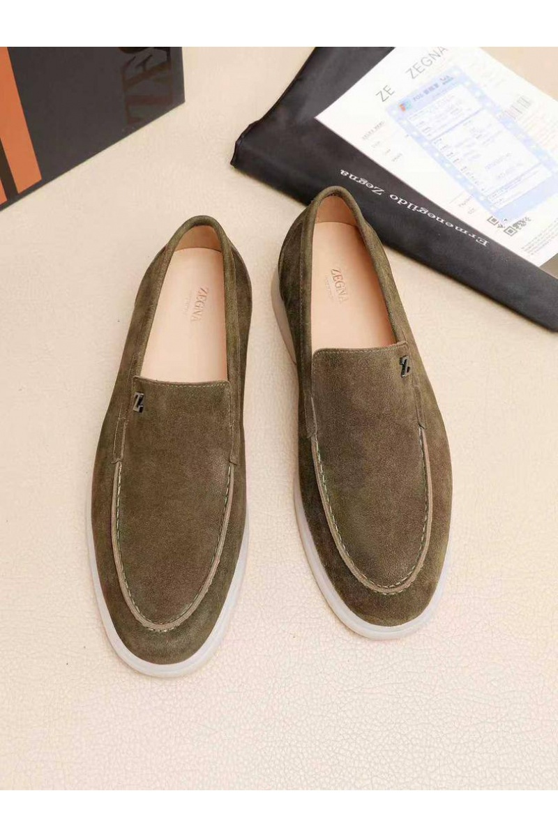 Zegna Мужские замшевые лоферы