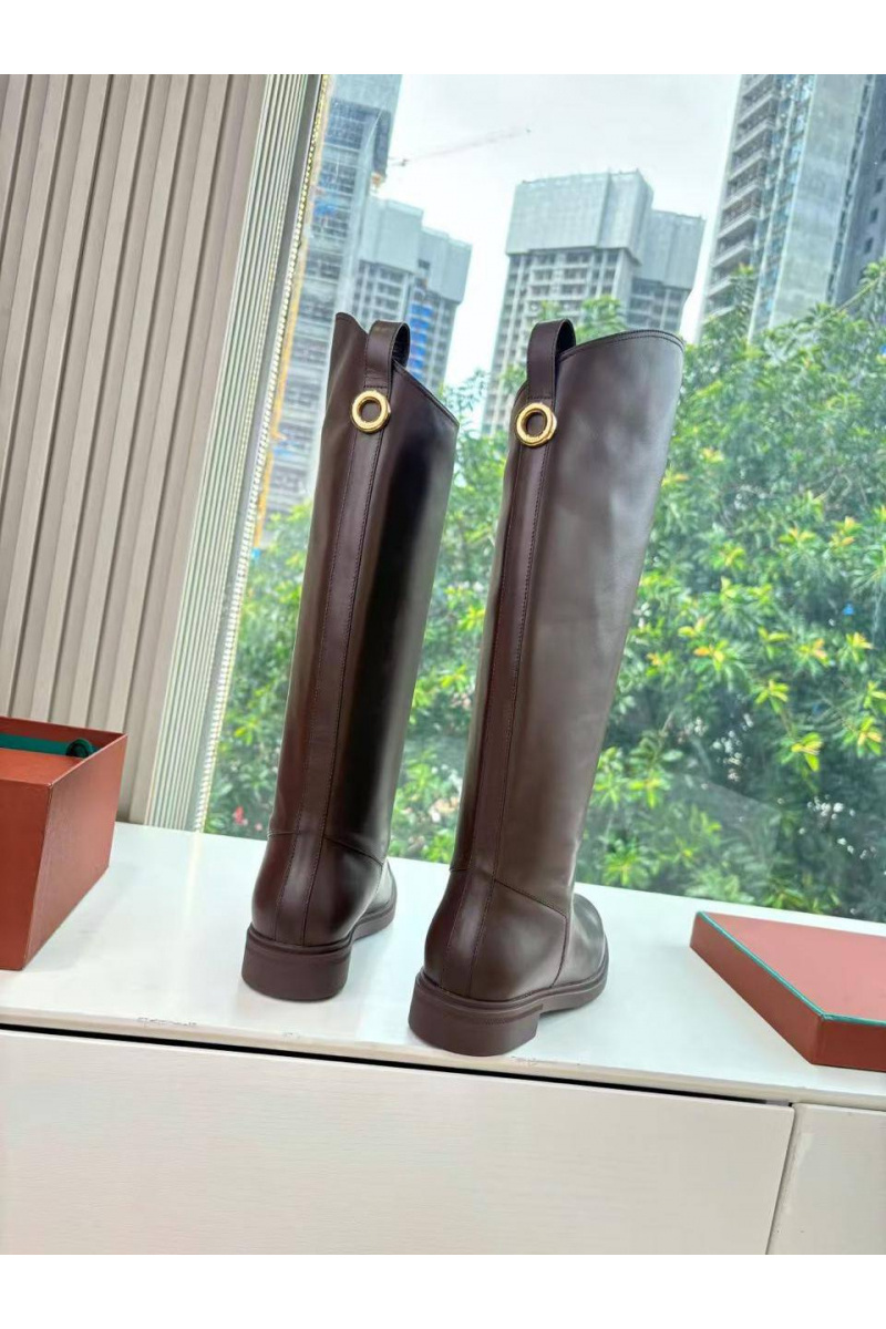 Loro Piana Женские кожаные сапоги premium - Brown
