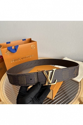 Двусторонний кожаный ремень Dimension Premium (ширина 4 см)