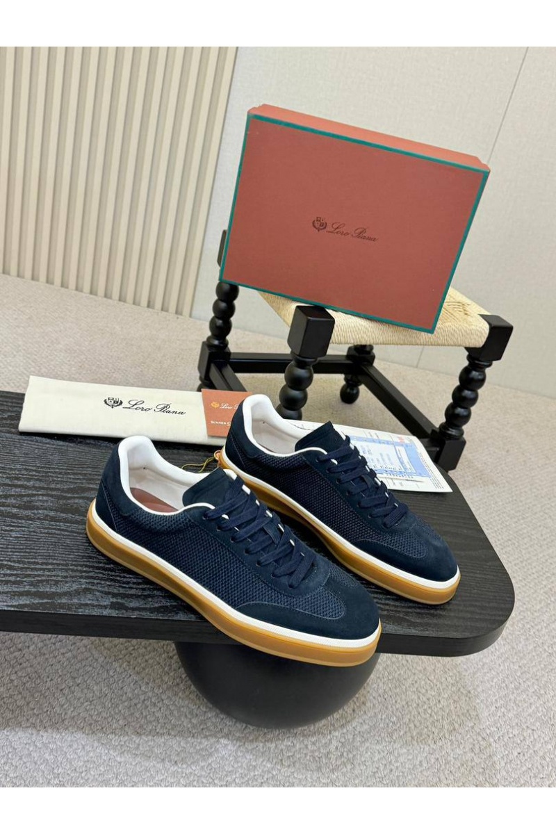 Loro Piana Мужские кроссовки Tennis Walk - Navy