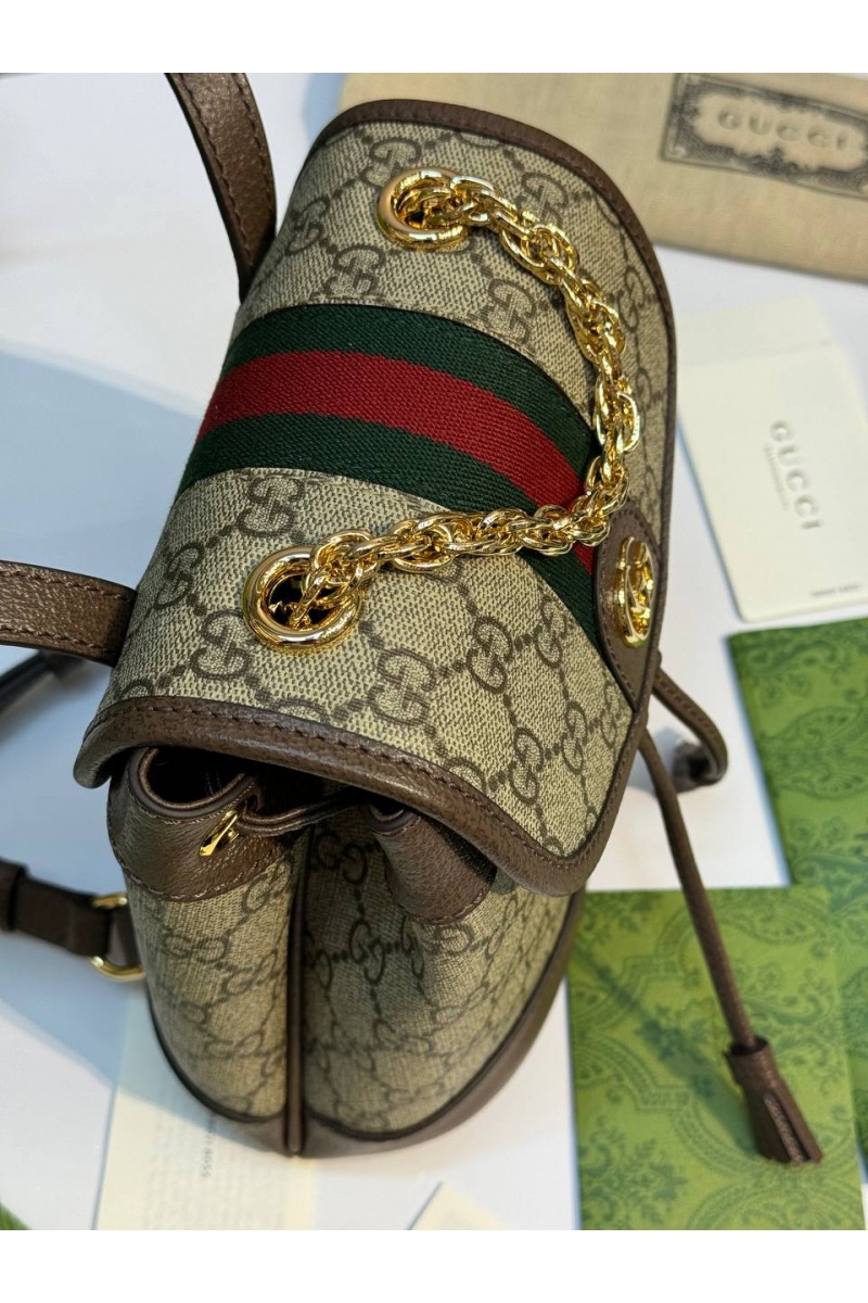 Gucci Рюкзак Ophidia Premium 20.5x20x12 см - Brown