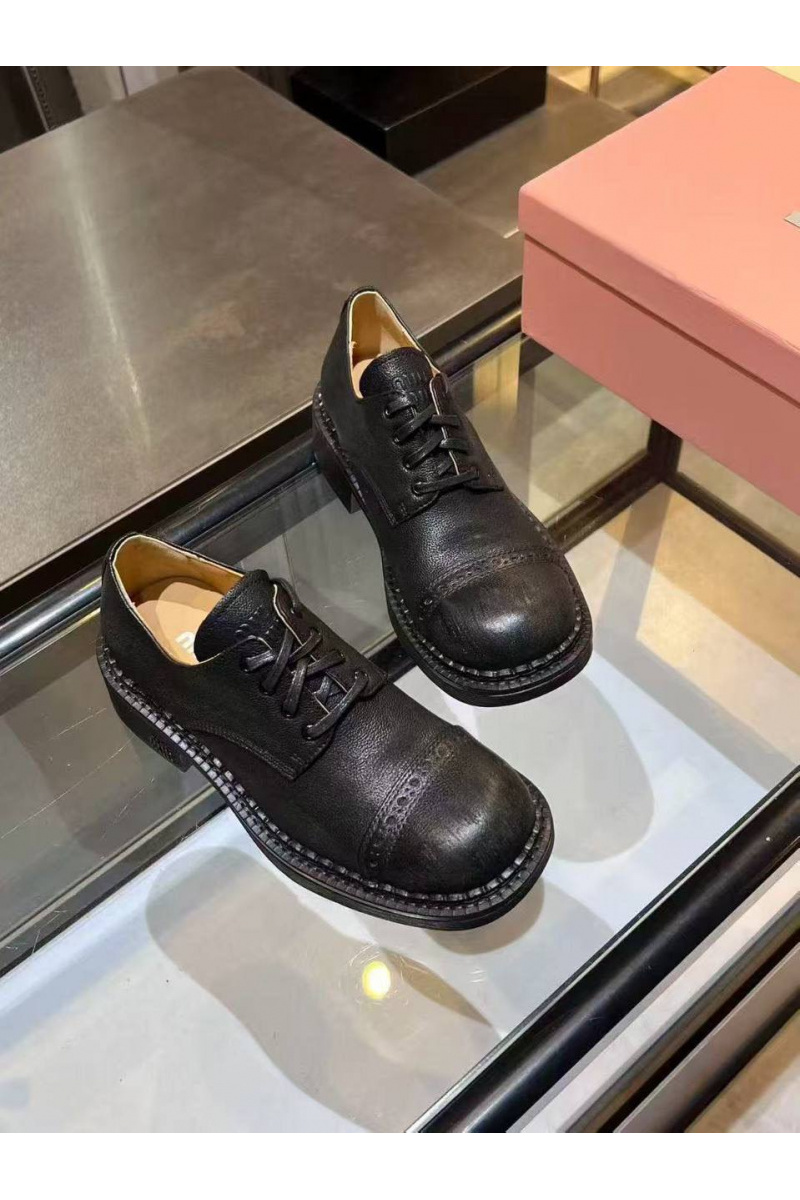 MIU MIU Женские кожаные ботинки дерби 