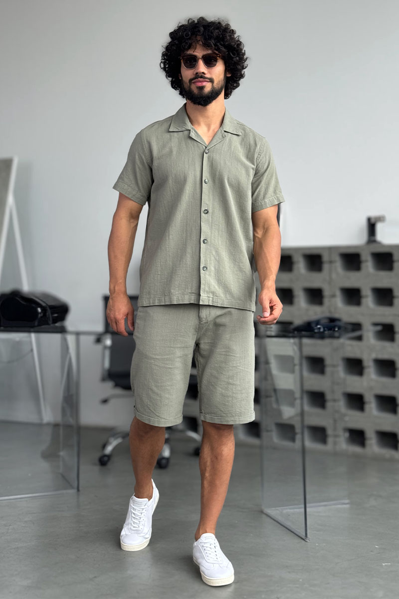 Loro Piana Мужской костюм цвета хаки