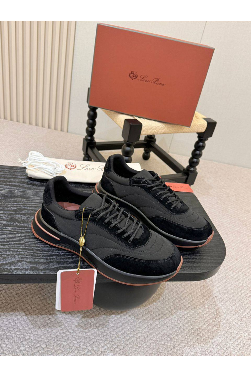 Loro Piana Мужские кроссовки Week End Walk - Black