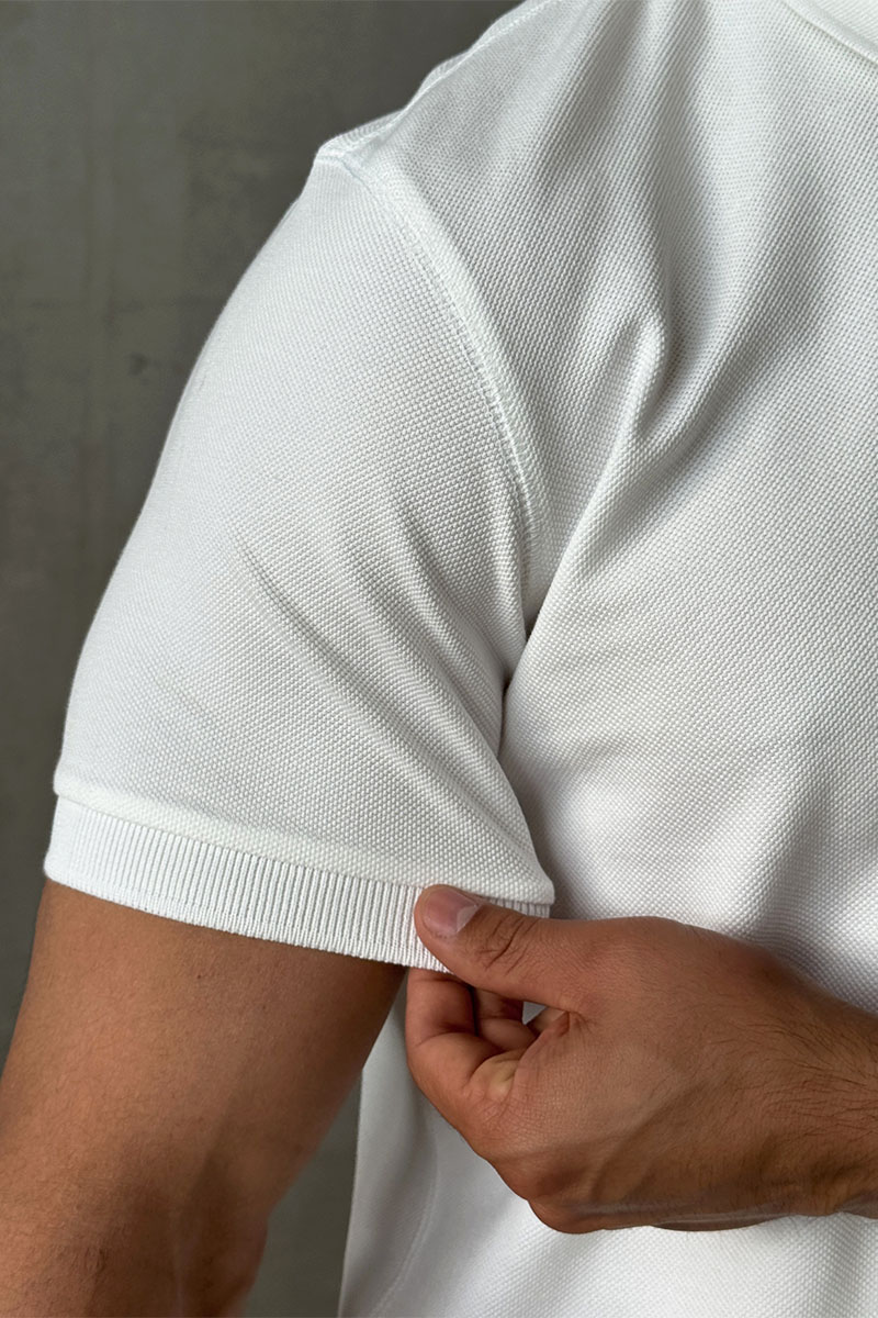 Dоlсе & Gаbbаnа Мужское белое поло logo-plaque