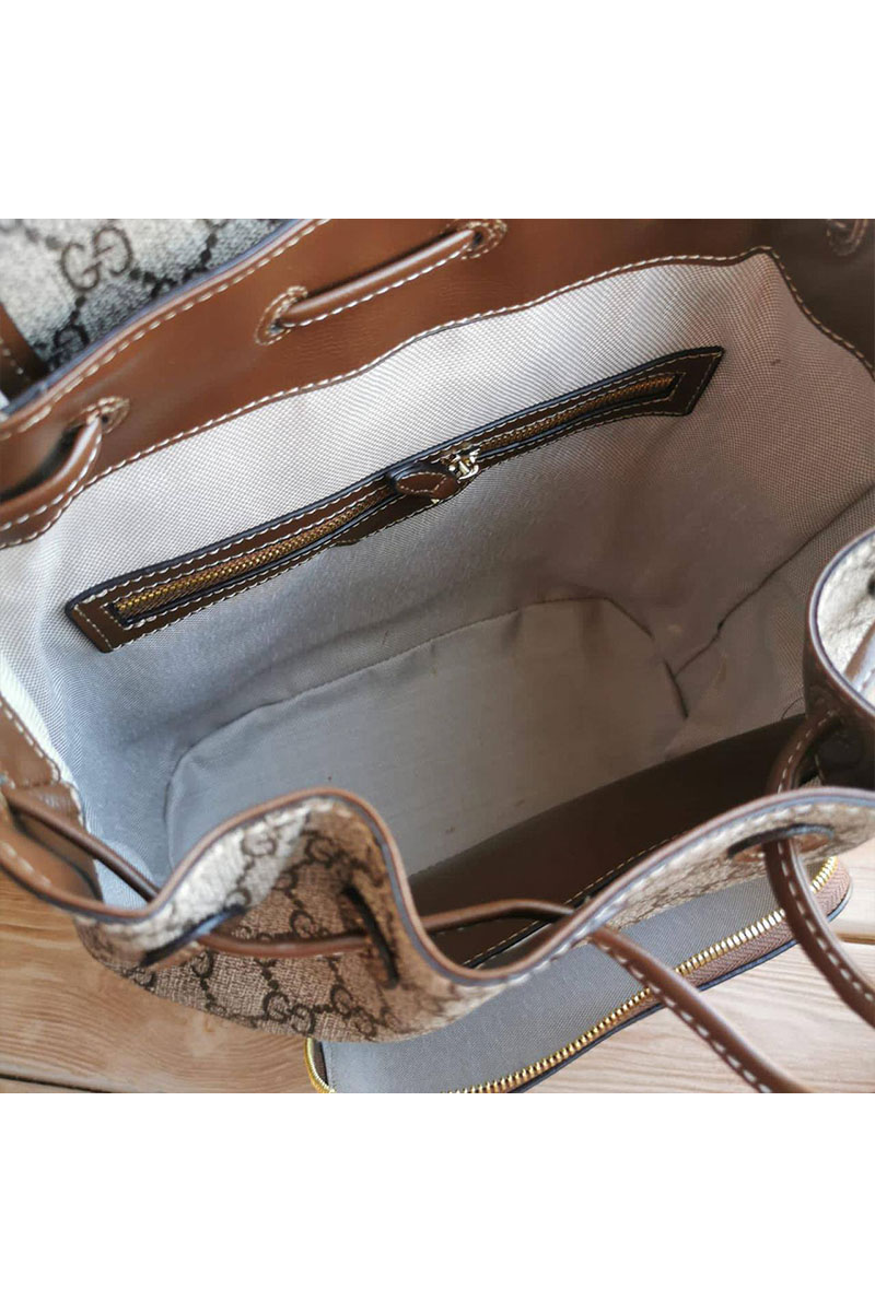 Gucci Кожаный рюкзак with interlocking G 26.5x20x13 см
