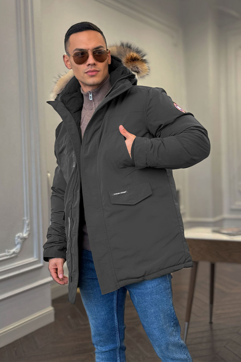Canada Goose Утеплённая парка Langford - Grey 