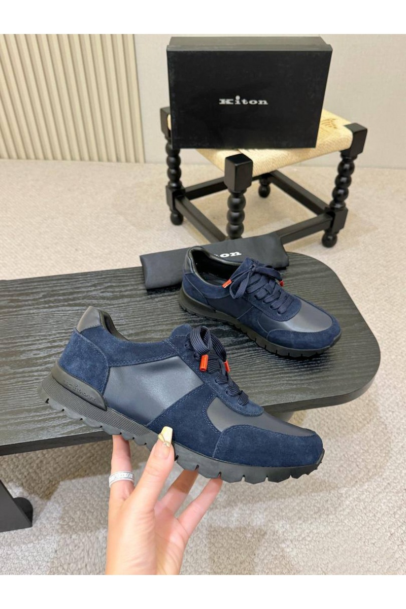 Kiton Мужские комбинированные кроссовки 