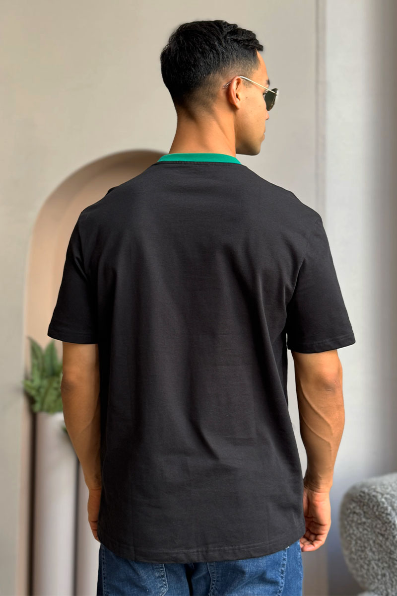 Bottega Veneta Чёрная оверсайз футболка Chain