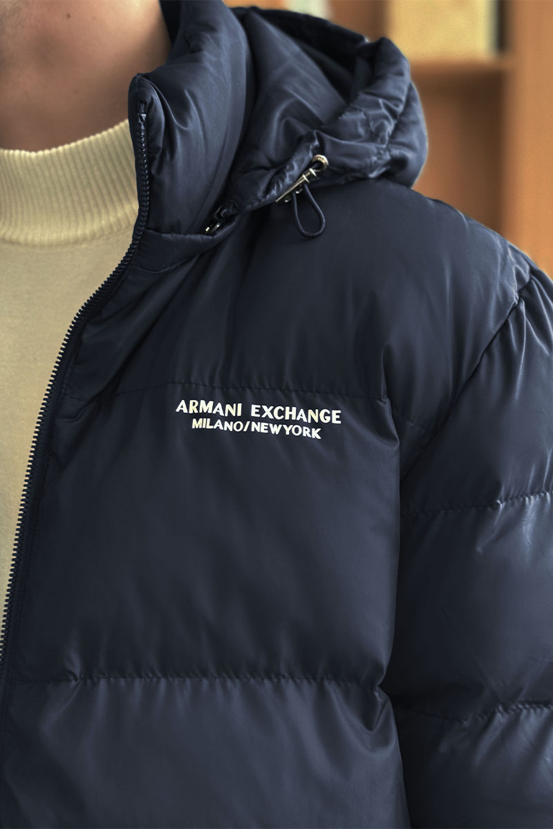 Emporio Armani EA7 Мужская куртка тёмно-синего цвета 