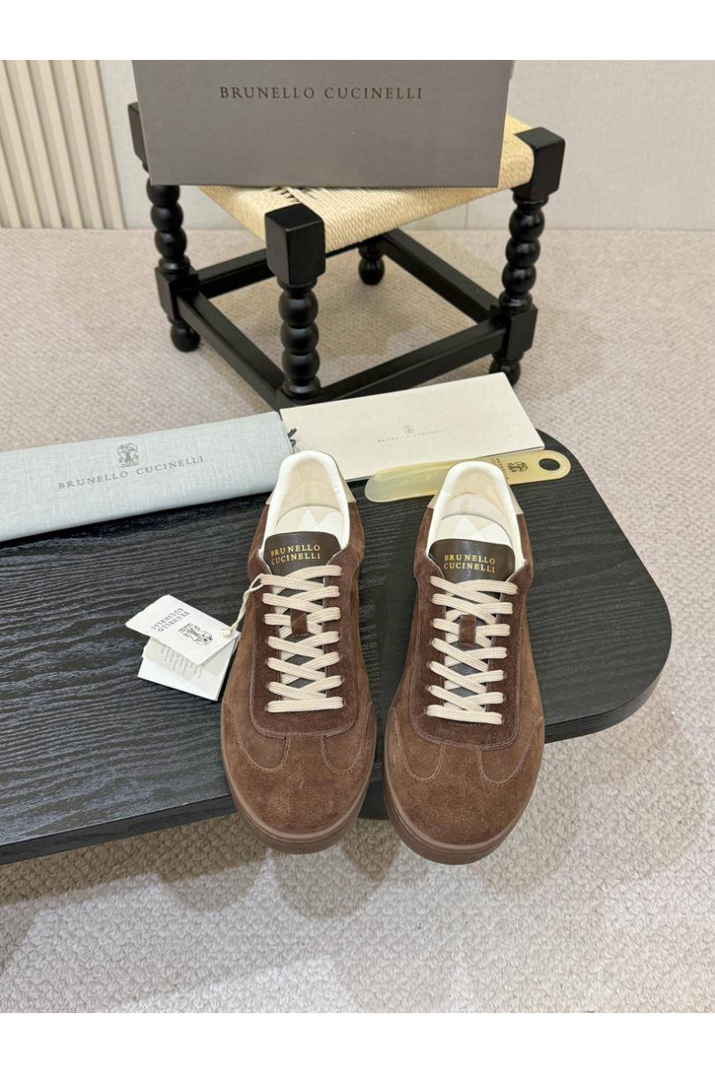 Brunеllо Сuсinеlli Замшевые кроссовки low-top - Brown