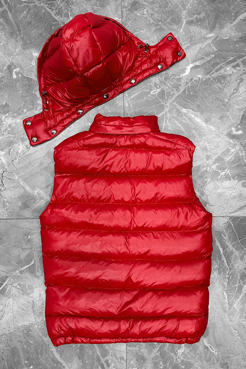 Moncler Мужской жилет logo-patch - Red 