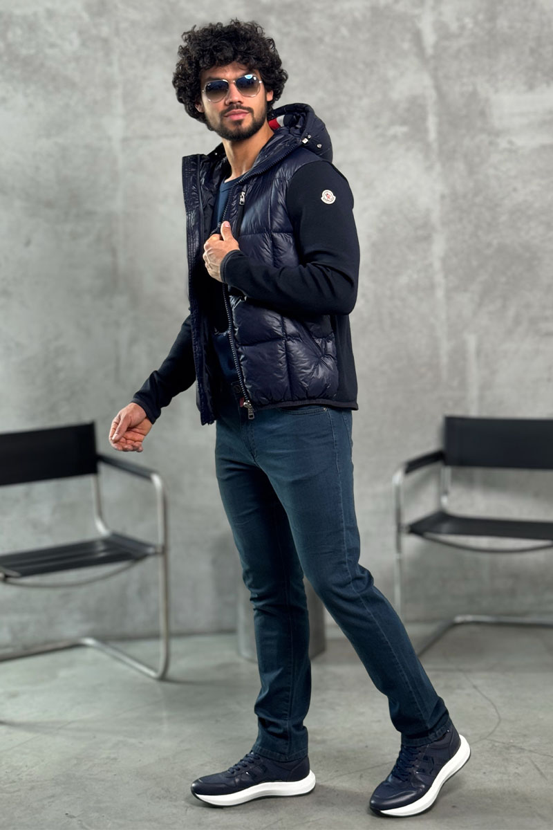 Moncler Куртка с вязаными рукавами 