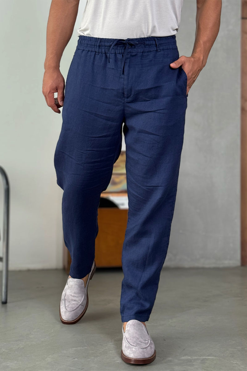 Loro Piana Мужские синие брюки