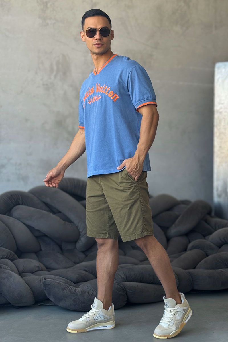 Lоuis Vuittоn Брендовая оверсайз футболка since 1854 - Blue