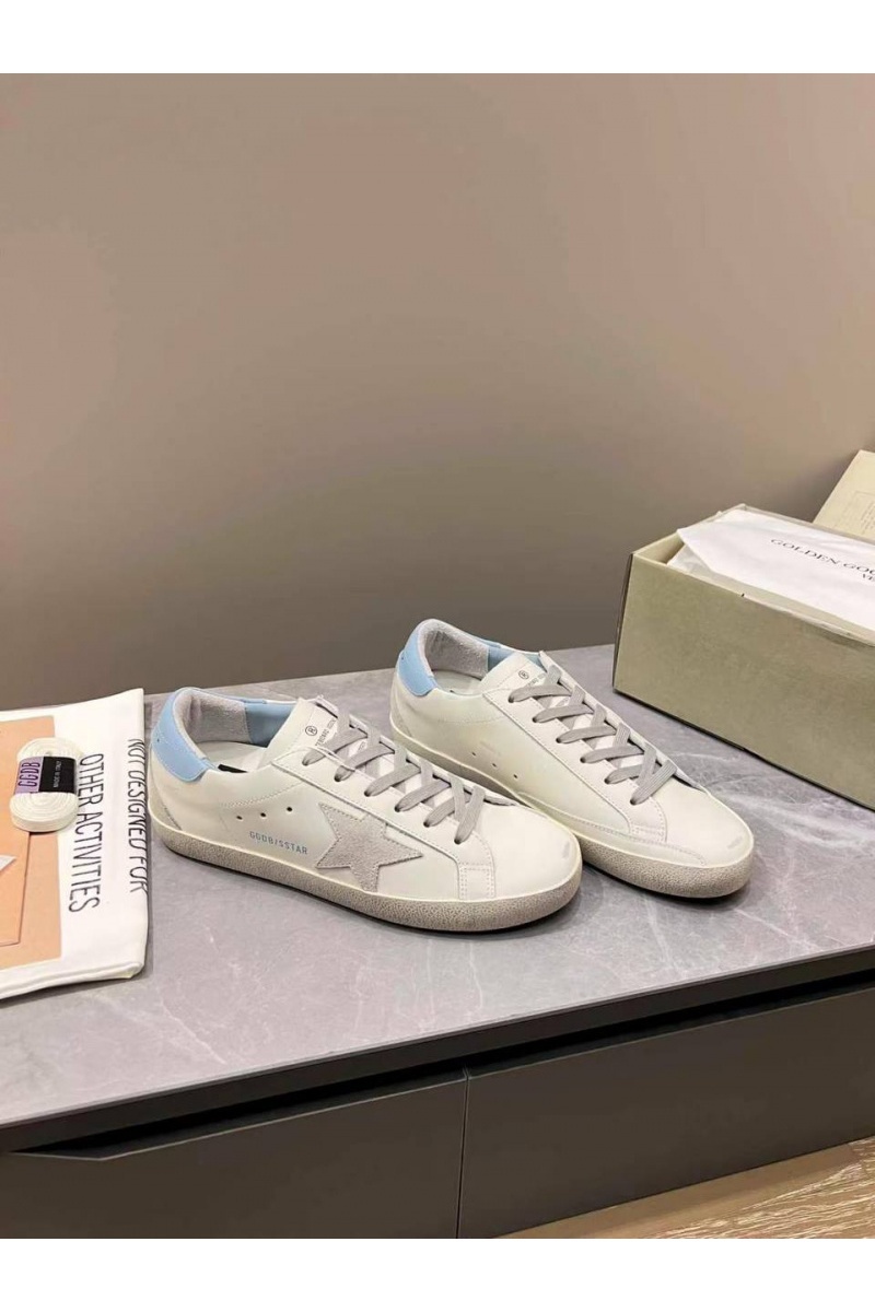 Designer Clothing Женские кожаные кроссовки Golden Goose Super Star premium