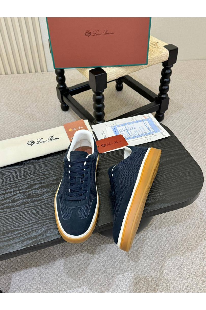 Loro Piana Мужские кроссовки Tennis Walk - Navy