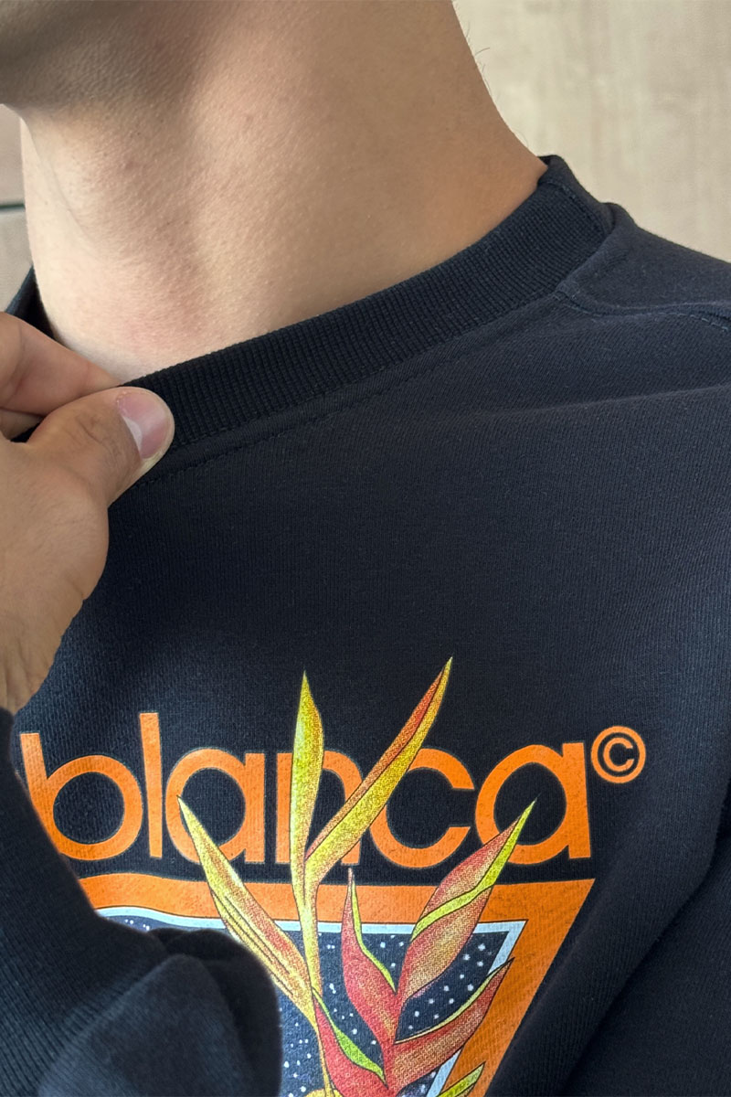 Casablanca Чёрный свитшот tennis club 