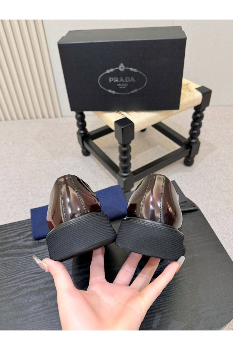 Prada Лакированные ботинки premium - Brown