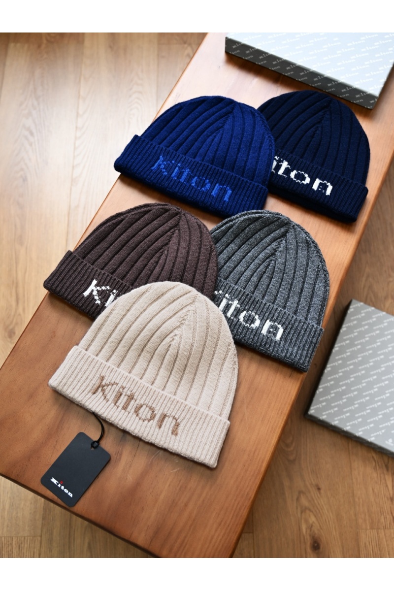 Kiton Кашемировая шапка premium - Royal Blue