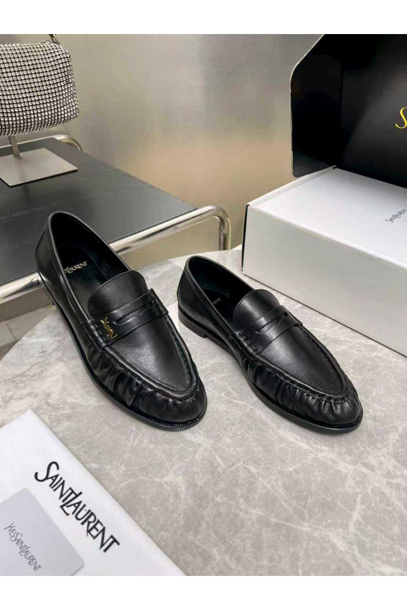 Yves Saint Laurent Женские кожаные лоферы premium